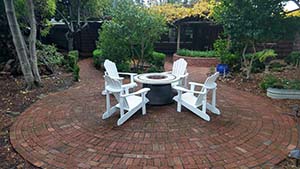 Outside Firepit with Lounge Chairs