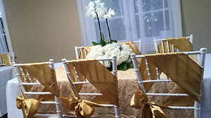 Decorated Table Seats